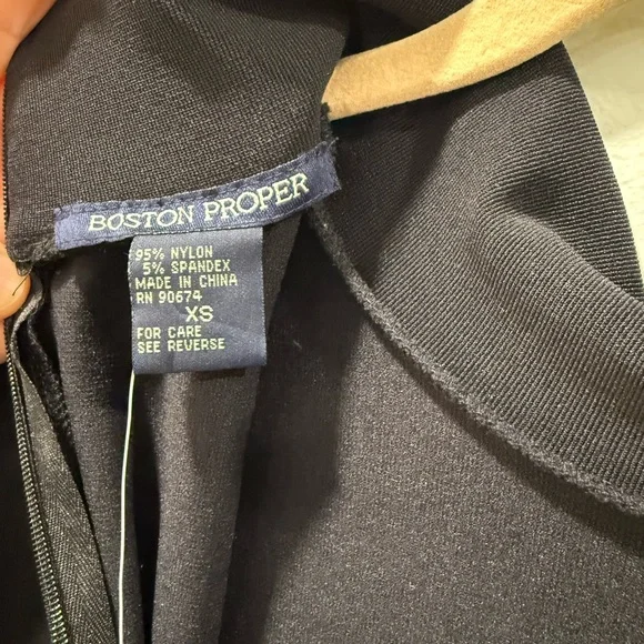 Boston Proper Black Long Sleeve Dress - Picture 8 of 12